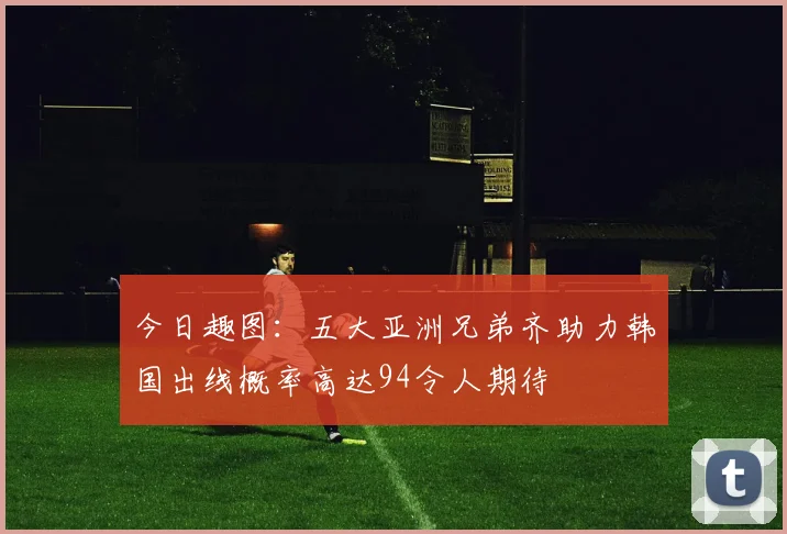 今日趣图：五大亚洲兄弟齐助力韩国出线概率高达94令人期待
